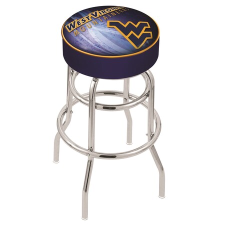 Holland Bar Stool Co 30" West Virginia Cushion Seat, 2-Ring Chrome Swivel Bar Stool L7C130WestVA-D2